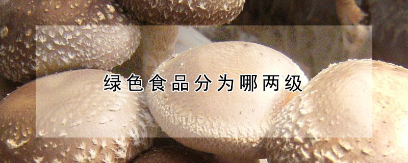 绿色食品分为哪两级